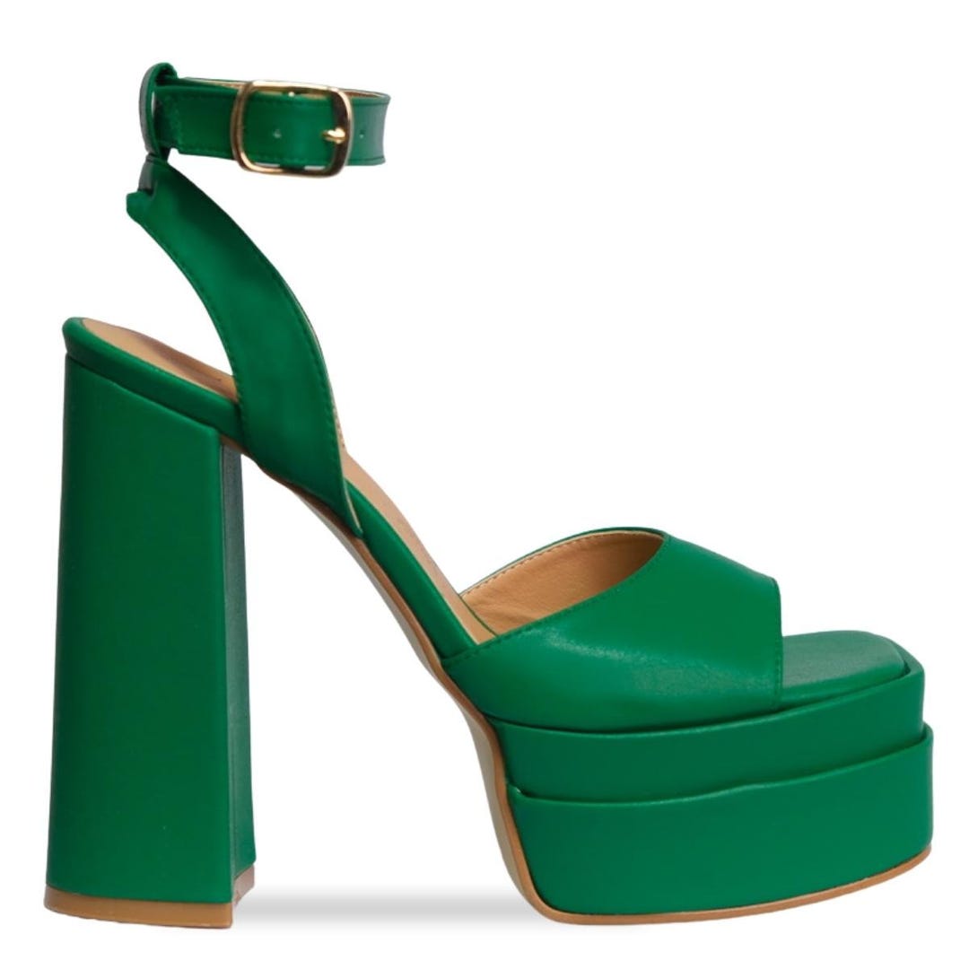 Super High Heel Block Heel Platform Sandals