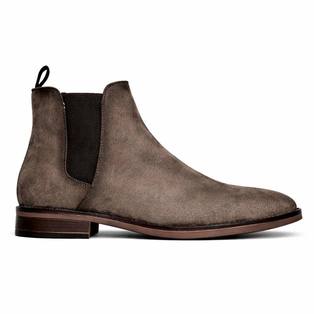 Vintage Costume National Homme Chelsea Boots Men\'s Size 10 Suede Chocolate Brown Costume National Solid Boots for Men for Sale | Shop New  main image 2
