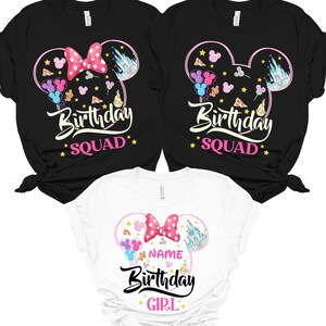 Disney Birthday Shirt, Disney Birthday Squad T-shirt, Disney Birthday Girl Shirt, Disney Birthday Boy Shirt, Disney Birthday Party Shirt