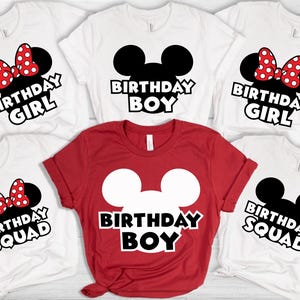 Birthday Shirt for Boy and Girl, Custom Birthday Shirt, Personalized Shirt, Birthday Outfit,  Disney Birthday Boy Shirt, Birthday Squad