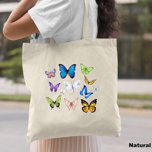 Butterfly Tote Bag, Freedom Butterfly Bag, Canvas Tote Bag, Colorful Tote Bag, Bridesmaid Tote Bags, Butterfly Lover Gift, Butterfly Bag