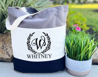 Personalized Monogram Name Tote Bag, Custom Family Name Tote Bag, Gift For Reunion Family Trip, Family Vacation, Family Name Sign