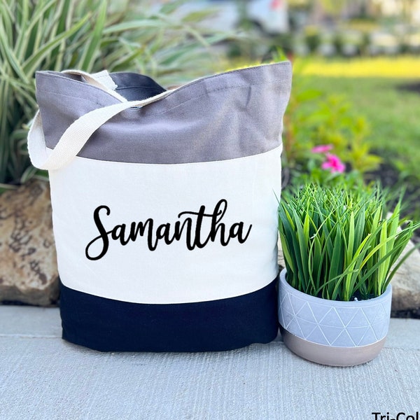 Bridesmaid Tote Bags, Maid of Honor Tote, Personalized Bridesmaid Bags, Bridal Party Bridesmaid Gifts, Personalized Gifts, Custom Name Bag