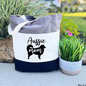 Dog Mom Gift, Aussie Mom Tote Bag, Pet Owner Gift, Mom Tote Bag, Tote Bag Women, Canvas Tote Bag, Aussie Lover Gift, Mothers Day Gift