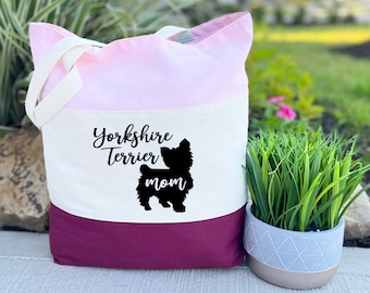 Yorkie Tote Bag, Regalo de Yorkshire Terrier, Regalo de Yorkie, Mamá Yorkshire Terrier, Mamá Yorkie, Amante de Yorkie, Regalo del dueño del perro Yorkie, Regalo para mamá