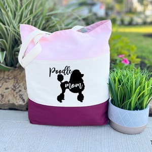 Poodle Dog Lover Gift, Poodle Mom Tote Bag, Poodle Dog Gifts, Poodle Mom Canvas Tote Bag, Dog Mom Gift, Canvas Tote Bag, Poodle Owner Gift