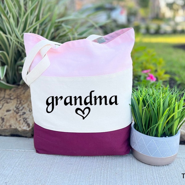 Grandma Tote Bag, Mothers Day Gift For Grandma, Tote Bag, Birthday Gift For Grandma, Grandma Gift, Granny Gift, New Grandma Gift, Canvas Bag