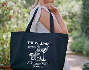 Miami Bachelorette Tote Bag, Miami Bach Tote, Bachelorette Gift Bags, Bridesmaids Gifts, Bride Tote Custom