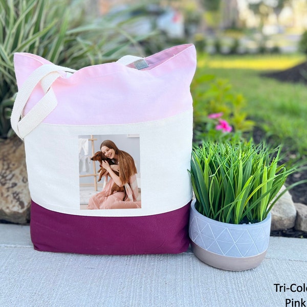 Custom Picture Gifts, Family Picture Gift, Custom Family Photo Tote Bag, Christmas Gift For Mom, Photo Gifts, Tote Bag, Personalized Gifts