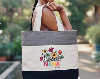 Nana Est 2026 Tote Bag, Gift For Nana, Mother's Day Gifts, Grandma Gift, Nana Tote Bag, Gift For Grandma, Birthday Gift For Grandma