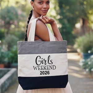 Girls Weekend 2026, Girls Trip Tote Bag, Girls Vacation, Canvas Tote Bag, Girls Trip Gifts ,Girls Party Bag, Bachelorette Bags, Friend Gift