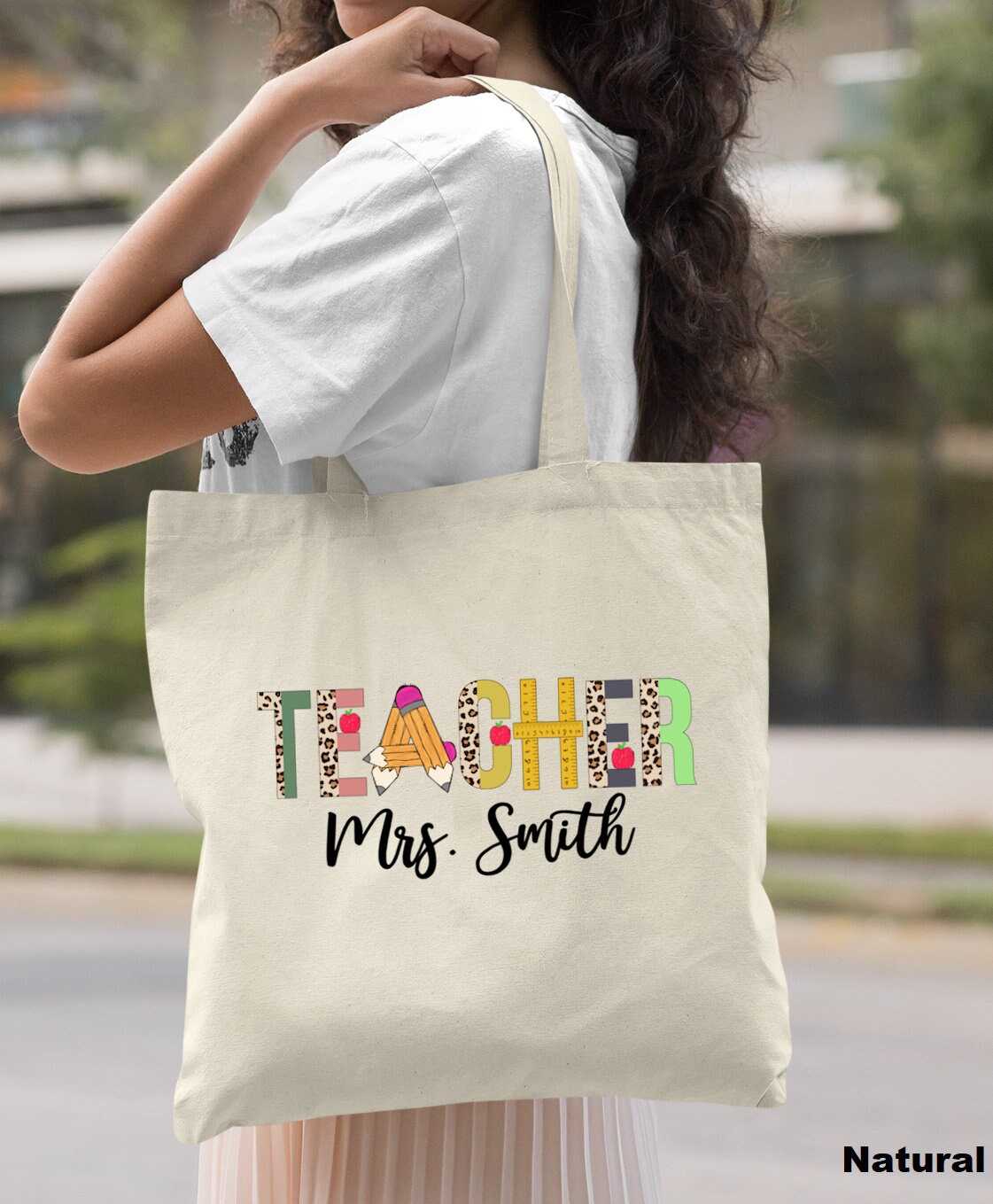 Custom Teacher Tote, Teacher Tote, Teacher Tote Bag Personalized ...