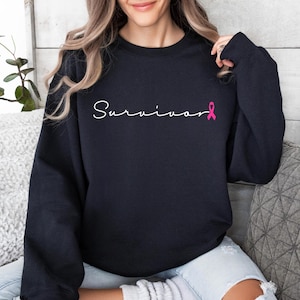 Breast Cancer Survivor Sweatshirt, Gift For Cancer Survivor, Survivor Sweater