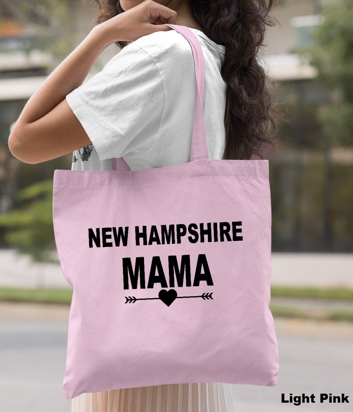 New Hampshire Mama Tote Bag, Mother Washable Tote, Mother, Mom