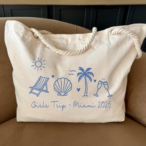 Custom Girls Trip Tote Bag, Girls Weekend Gift Bag, Vacation Tote Bag, Road Trip Tote Bags, Girls Travel Bag, Girls Trip Tote