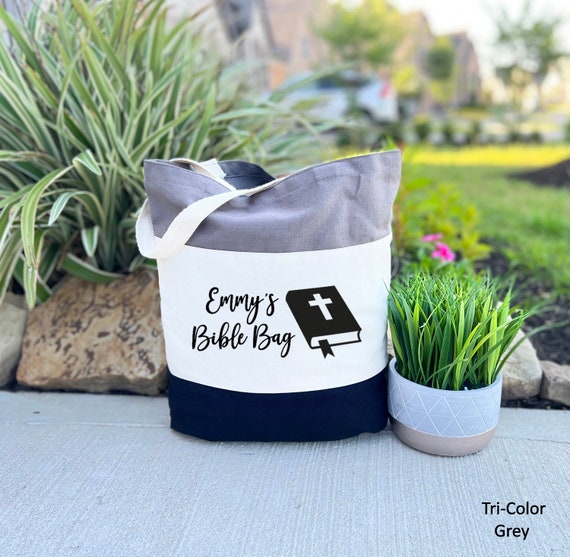 Bible Tote Bag, Personalized Christian Tote Bag, Grateful Tote Bag, Bible Verse Canvas Tote Bag, Christian Gifts, Christian Gifts For Women
