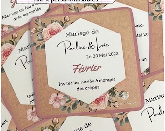 Jeu des 12 mois Magnétique ,  Animations Mariage, Jeux mariage, faire part mariage, cadeaux invités mariage , cadeaux mariés