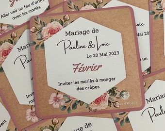 Jeu des 12 mois Magnétique ,  Animations Mariage, Jeux mariage