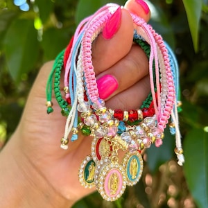 Our Lady of Guadalupe Bracelets, St Jude, Pulseras Virgen De Guadalupe, Gift Ideas, Bracelet, Mexican Bracelet, Minimalist, Catholic Jewelry