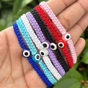 Evil Eye, Mal de Ojo, Black Evil Eye Bracelet, Jewelry, Gift, Minimalist, Best Friend Gifts, Gift for Her, Friendship Bracelet, Bracelet