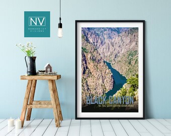 Black Canyon of the Gunnison National Park Print: Colorado Travel Poster