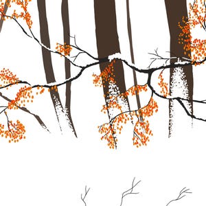 Snowy Forest Winter Greeting Card