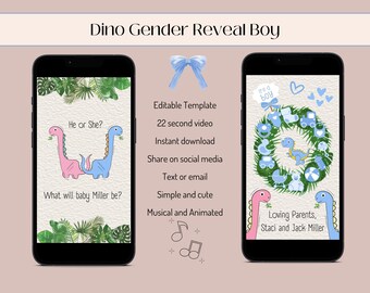It’s a Boy Gender Reveal, Unique Gender Reveal Idea, Digital Gender Announcement Boy, Gender Reveal Video, Pregnancy Announcement Boy