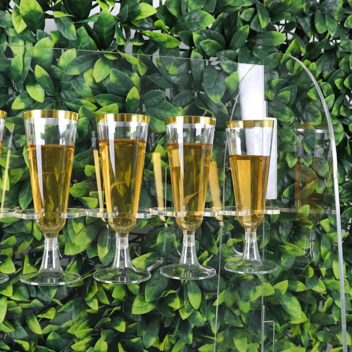 25 Clear 2 Tier Acrylic Champagne Wall Backdrop Party Etsy