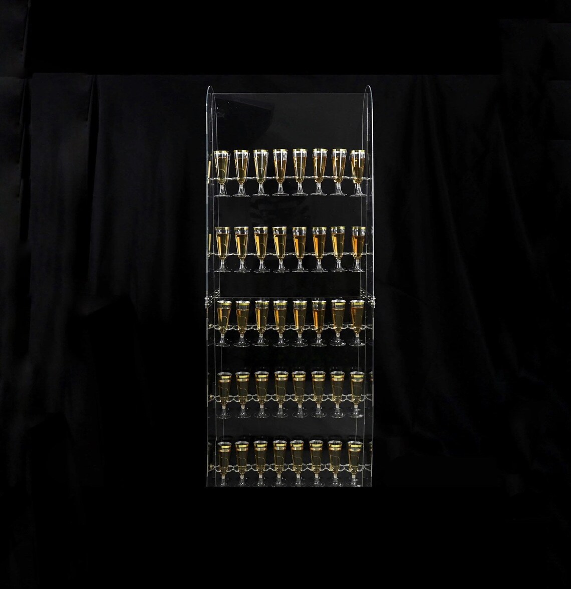 5tier Acrylic Champagne Wall Backdrop Party Decorations Stand Etsy