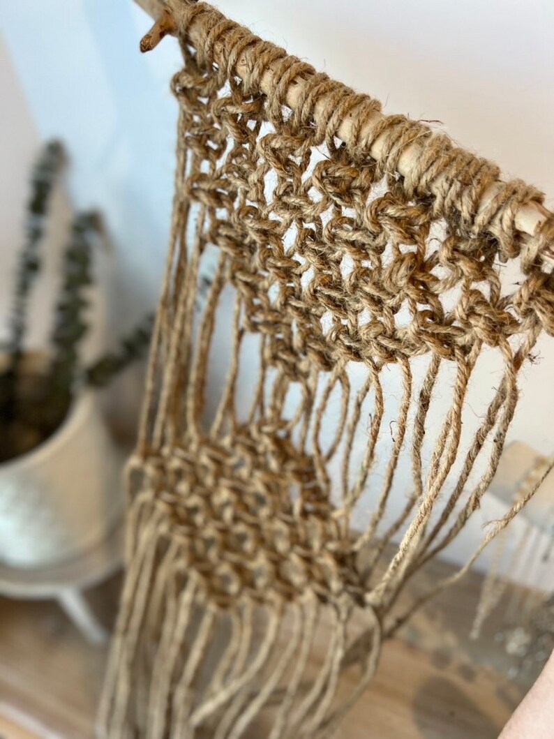 Large Driftwood Macrame Plant Hanger Etsy
