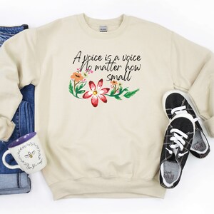A voice is a voice, Speech therapy sweatshirt, Speech language pathologist, Simple artwork, Occupational therapy sweatshirt