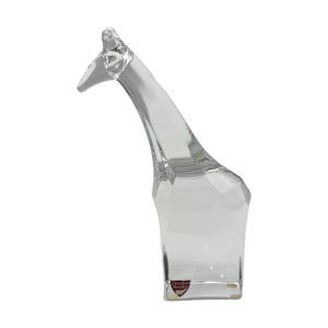 Orrefors Crystal - Girrafe Figurine - Signed - Vintage - 6.5&quot;
