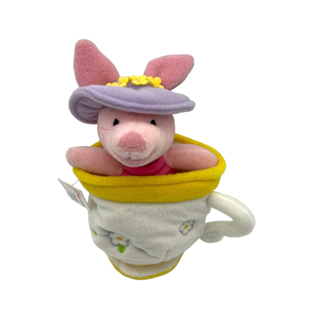 Disney Store Teacup With Surprise Piglet Mini Bean Bag Etsy