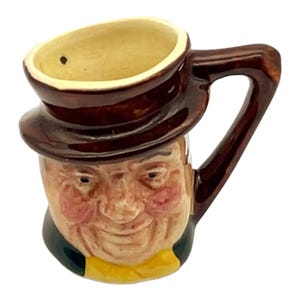 Lancaster Sanders - Mini Toby Mug - Character Mug - Hand Painted - 1.5&quot;