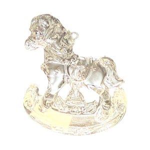 Waterford Crystal - Christmas Ornament - Rocking Horse - Original Box - 3&quot;