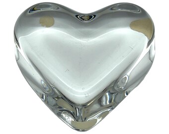 Baccarat Crystal / Yellow Heart / Puffy Heart / Heart Figurine