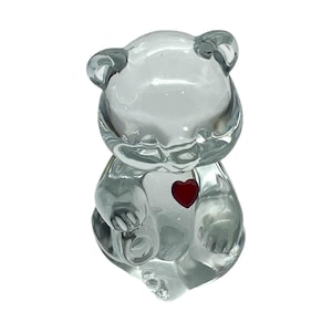 Fenton Art Glass - Birthday Bear Figurine - Select Month & Style - 3.5&quot;