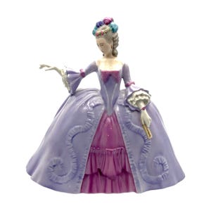 Franklin Porcelain - Marianne - &quot;The Minuet - Hand Painted - 1980 - 8.5&quot;