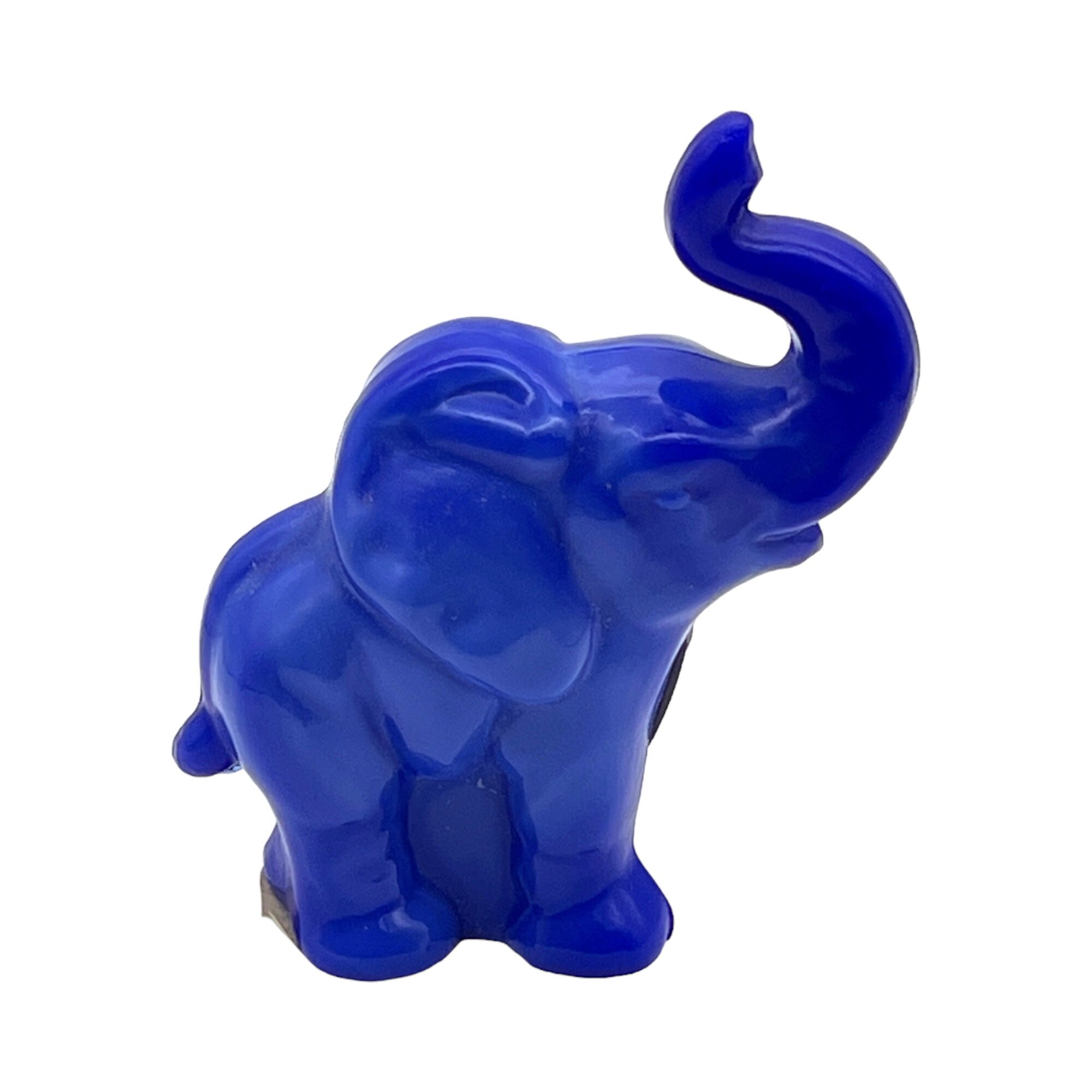 Fenton Art Glass - Elephant Blue Slag Glass - Original