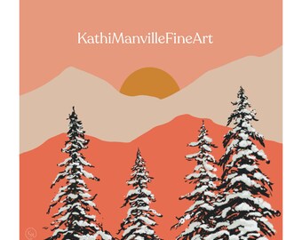 Peach Sunrise ~ Fine Art Print