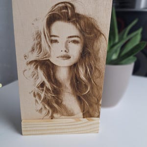 Custom Laser Engraved Photo on Plywood | Personalized Wooden Photo Gift | Unique Keepsake - best gift for friends and family