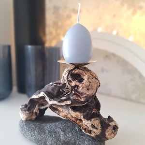 Driftwood Candle Holder, Advent Christmas Lights, Handmade Natural Wood Table Decor, Kerzenhalter aus Holz, Adventskranz, Advent