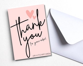 Thank You For Your Order- Small Business Thank You Card