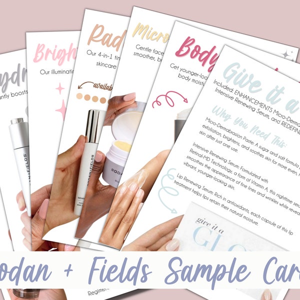 Rodan + Fields Sample Cards: BUNDLE- Instant Digital Design