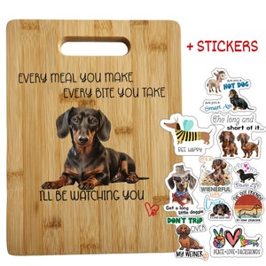 15.7 inch Dachshund Dog Dinner Plate Cheese Board Cutting Charcuterie Board  Cute Christmas Dinner Plate Family Party Convenient Food Tray (Wooden)