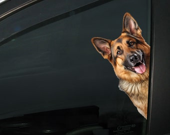 Peeking Dog Sticker (set of 2), Dog Sticker Customized With Favorite Dog Breed, Cute Dog Sticker For  Car Window Decal, Lots of Cute Dogs