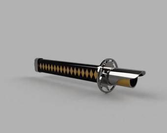 Katana inspirierte Lichtschwert STL Datei für 3D Druck