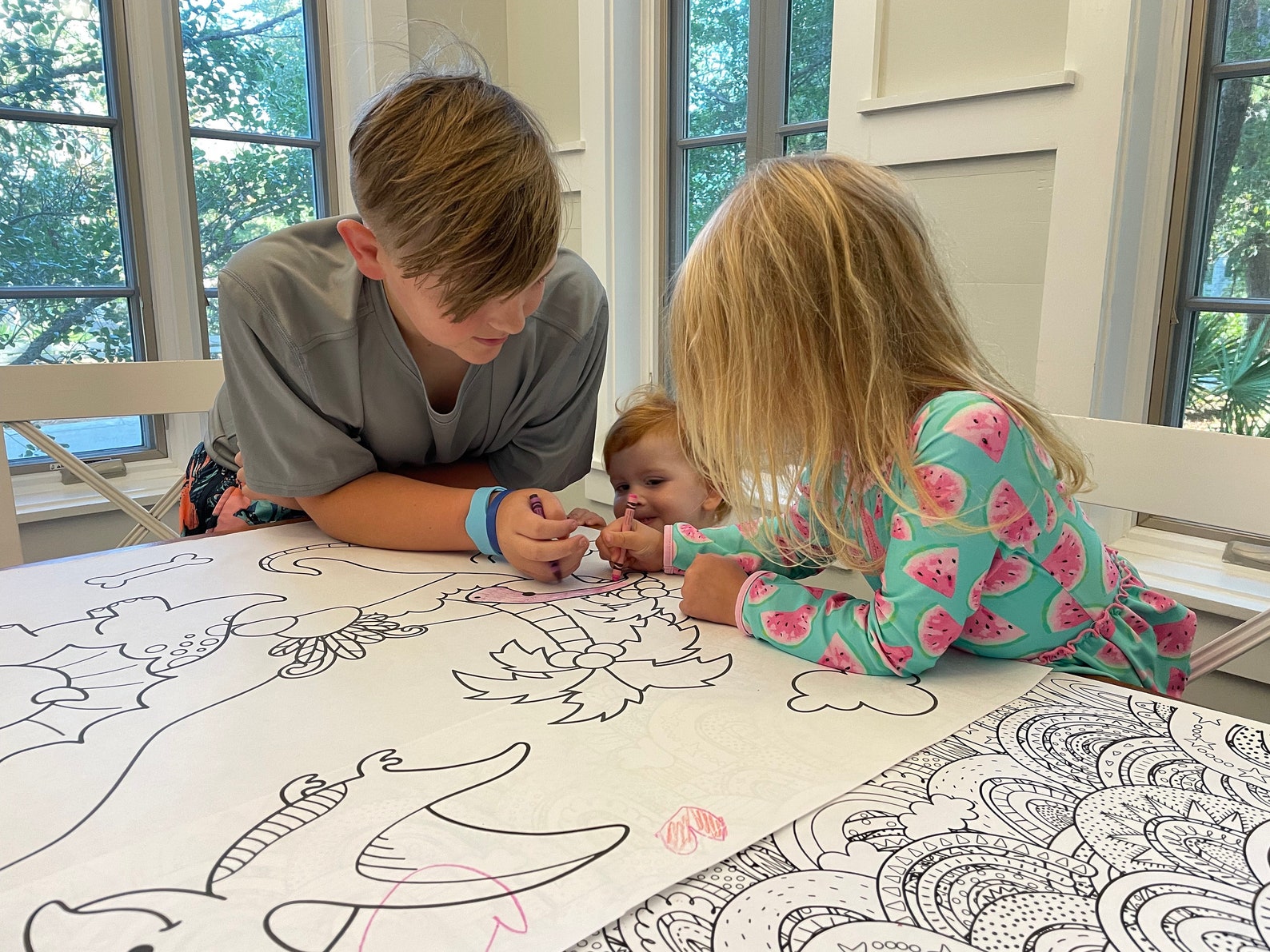 GIANT Camping Coloring Banner | 6 Feet Tall | Huge Table Covering to ...