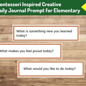 Tarjetas con indicaciones para llevar un diario Montessori: para escribir con confianza y creatividad