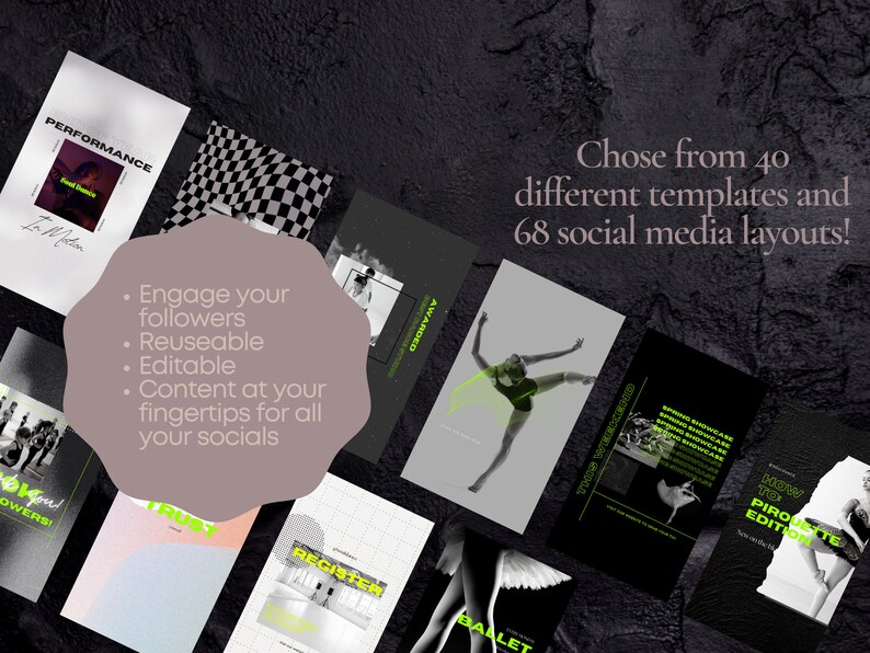 Instagram Template | Social Media Templates | Graphic Design | Creative ...